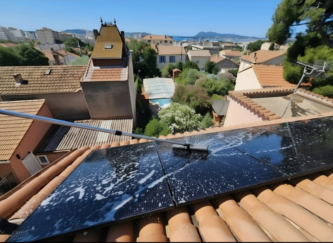 Nettoyage de panneaux photovoltaïques Var